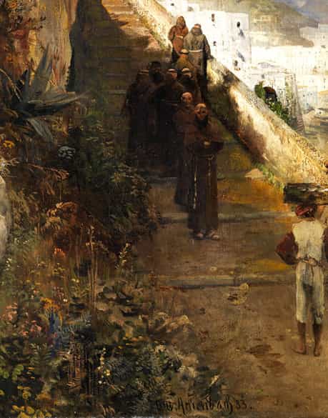 Detailabbildung: Oswald Achenbach, 1827 Düsseldorf - 1905 Düsseldorf