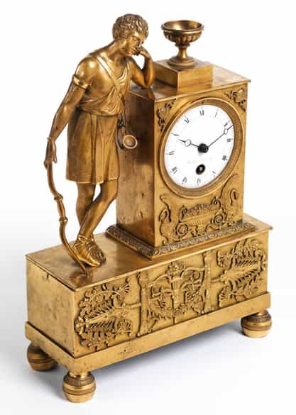 Detailabbildung: Straßburger Empire-Kaminuhr