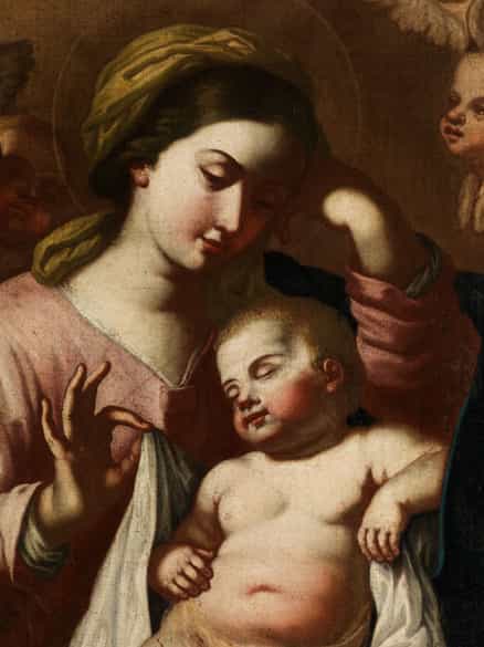 Detailabbildung: Maler der neapolitanischen Schule aus der Nachfolge/ Umkreis des Francesco Solimena, 1657 Canale di Serino - 1747 Neapel