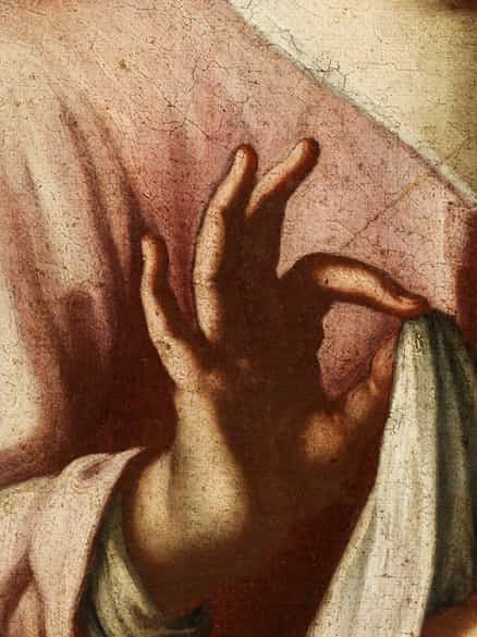 Detailabbildung: Maler der neapolitanischen Schule aus der Nachfolge/ Umkreis des Francesco Solimena, 1657 Canale di Serino - 1747 Neapel