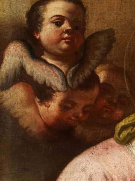 Detailabbildung: Maler der neapolitanischen Schule aus der Nachfolge/ Umkreis des Francesco Solimena, 1657 Canale di Serino - 1747 Neapel