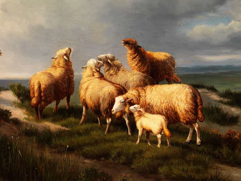 Detailabbildung: Eugène Verboeckhoven, 1799 Warneton - 1881 Brüssel
