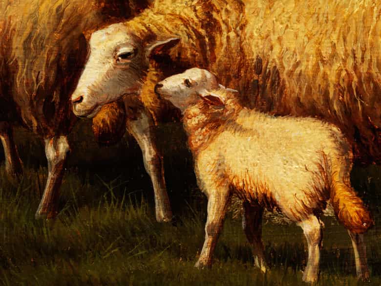 Detailabbildung: Eugène Verboeckhoven, 1799 Warneton - 1881 Brüssel
