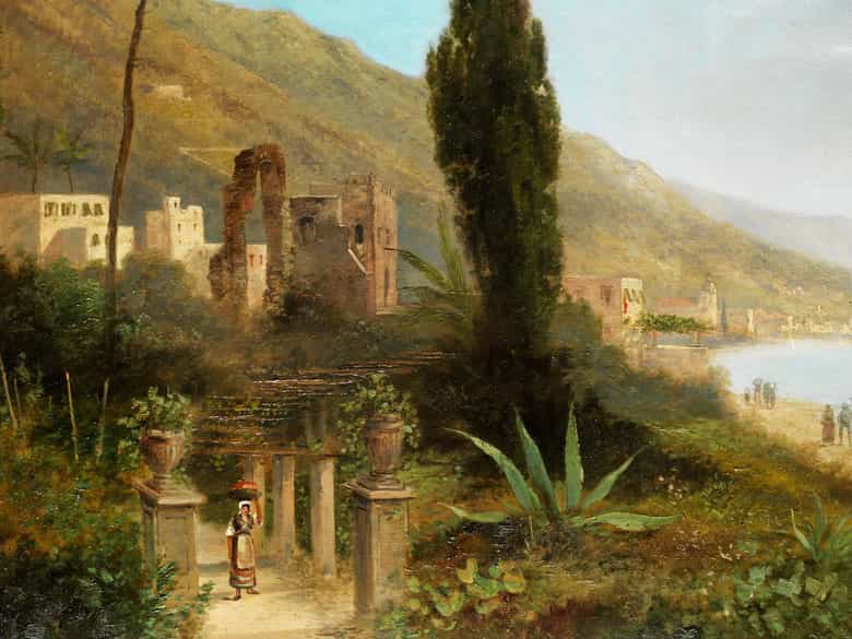Detailabbildung: A. L. Terni, Italienischer Maler des 19. Jahrhunderts