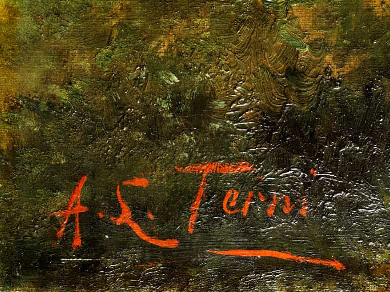 Detailabbildung: A. L. Terni, Italienischer Maler des 19. Jahrhunderts