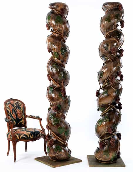 Detailabbildung: Paar monumentale Barock-Säulen