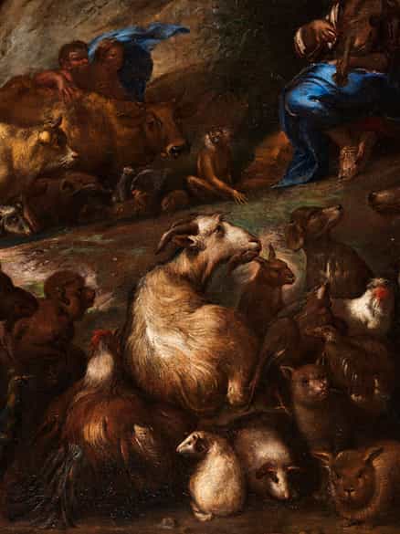 Detailabbildung: Giovanni-Benedetto Castiglione, genannt Il Grechetto oder Il Benedetto, Genua 1616 - Mantua 1670