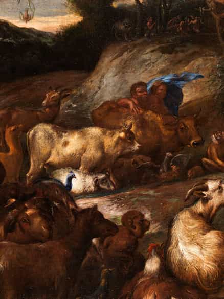 Detailabbildung: Giovanni-Benedetto Castiglione, genannt Il Grechetto oder Il Benedetto, Genua 1616 - Mantua 1670