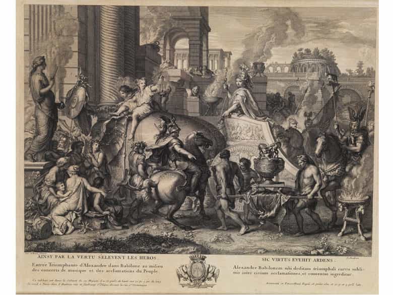 Detailabbildung: Satz von sechs Stichen