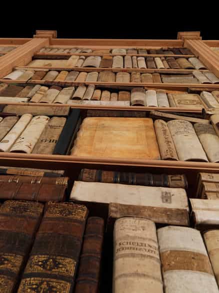 Detailabbildung: Dekorative Bibliothek mit 603 Bänden