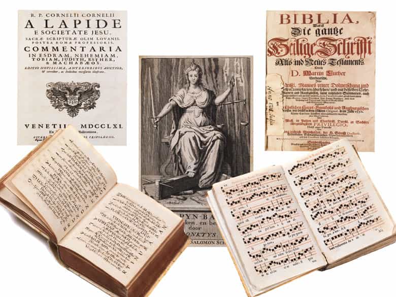Detailabbildung: Dekorative Bibliothek mit 603 Bänden
