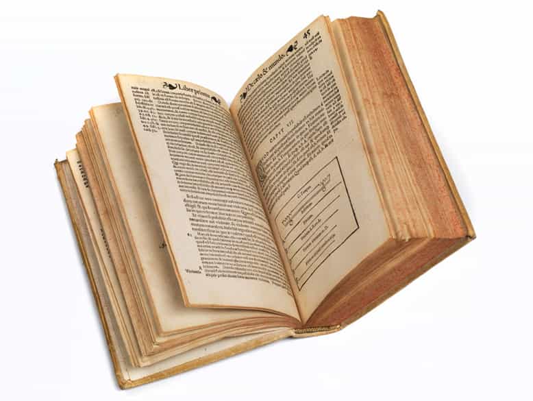 Detailabbildung: Aristoteles über das Himmelsgebäude, 1542