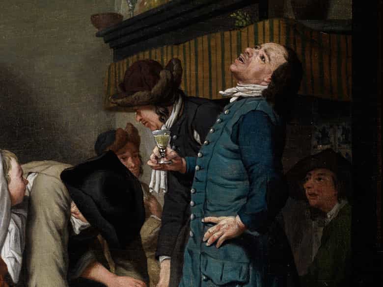 Detailabbildung: Jan Josef Horemans d. J., 1714 Antwerpen - 1790 Der Maler war Dekan der Lukasgilde in Antwerpen.