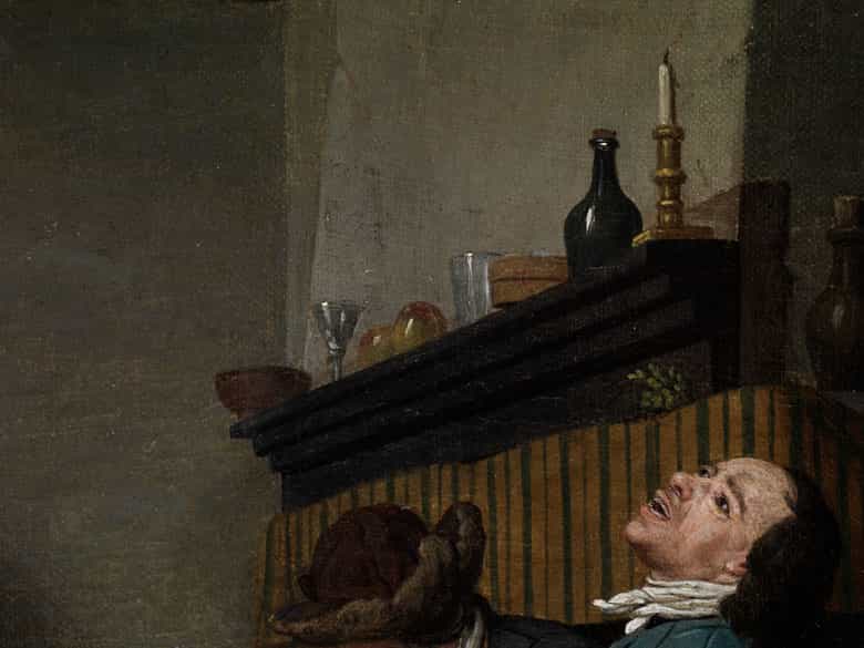 Detailabbildung: Jan Josef Horemans d. J., 1714 Antwerpen - 1790 Der Maler war Dekan der Lukasgilde in Antwerpen.