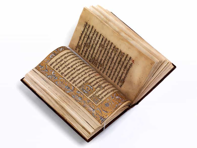 Detailabbildung: Handgeschriebenes Stundenbuch