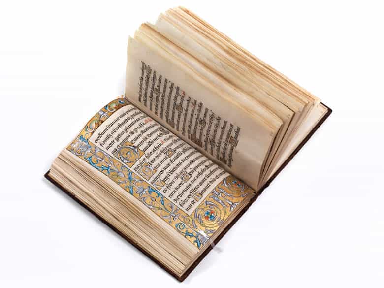 Detailabbildung: Handgeschriebenes Stundenbuch