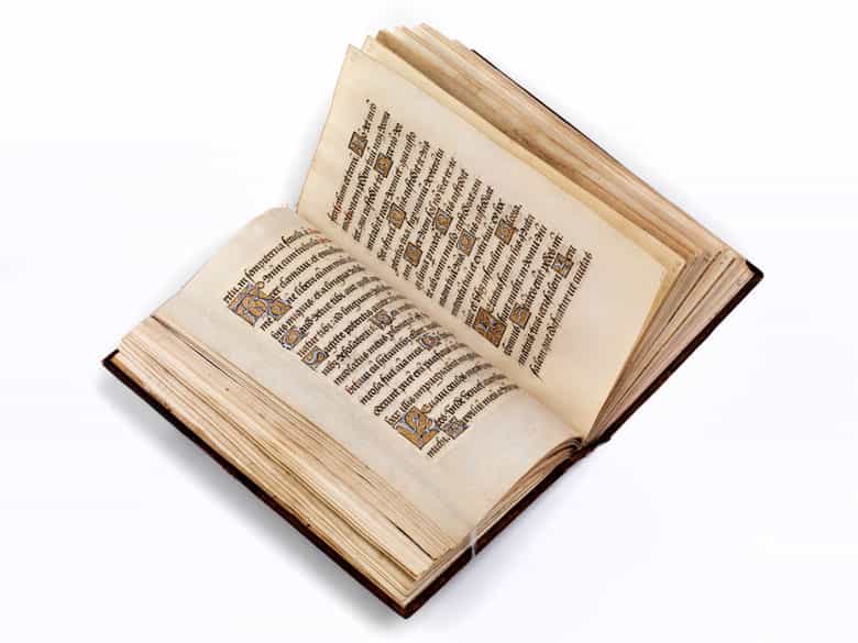 Detailabbildung: Handgeschriebenes Stundenbuch