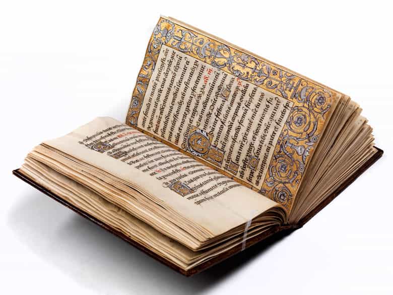 Detailabbildung: Handgeschriebenes Stundenbuch