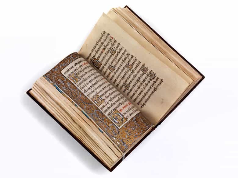 Detailabbildung: Handgeschriebenes Stundenbuch