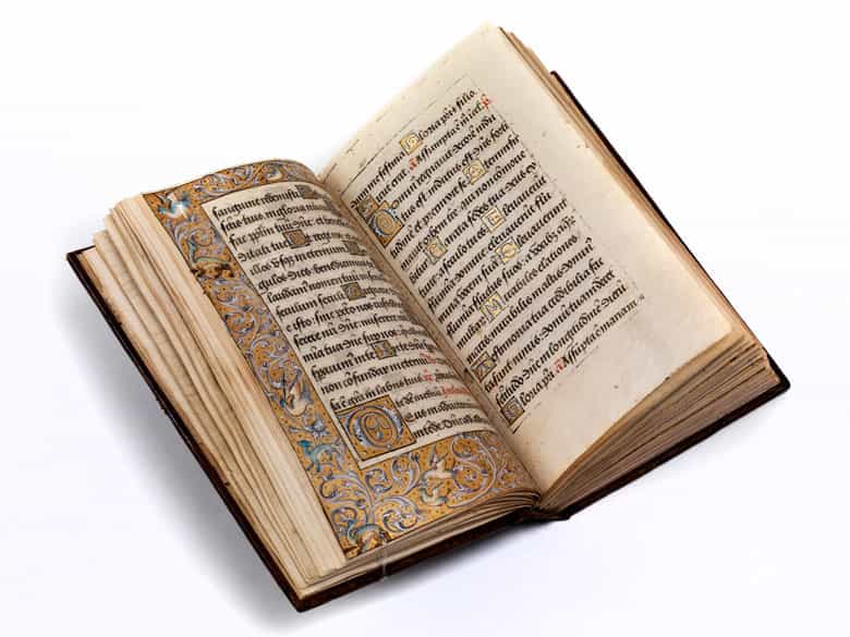 Detailabbildung: Handgeschriebenes Stundenbuch