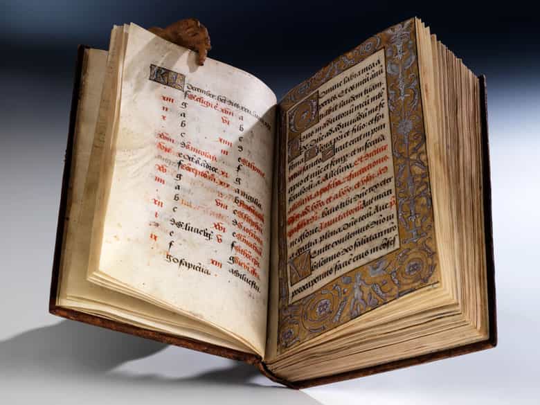 Detailabbildung: Handgeschriebenes Stundenbuch