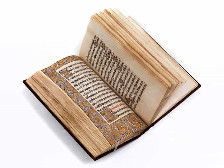 Detailabbildung: Handgeschriebenes Stundenbuch