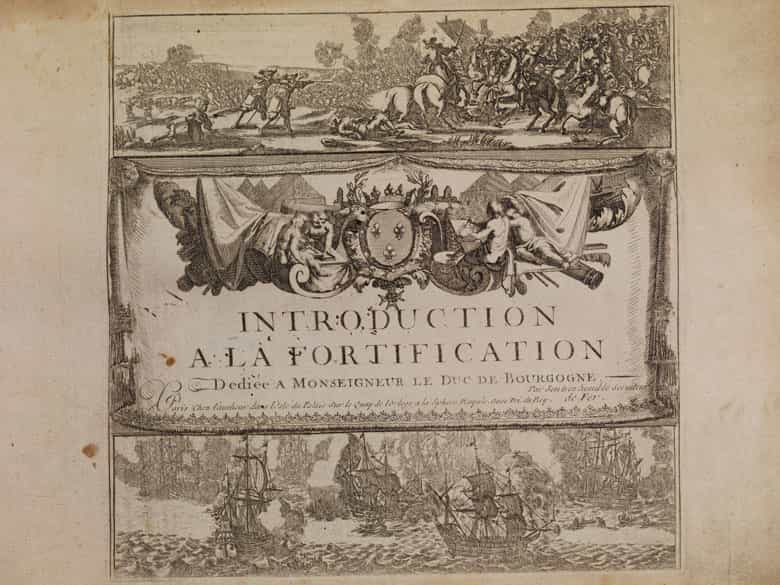 Detailabbildung: Befestigungskunst mit vielen Plänen von Städten und Häfen Fer, Nicolas de.