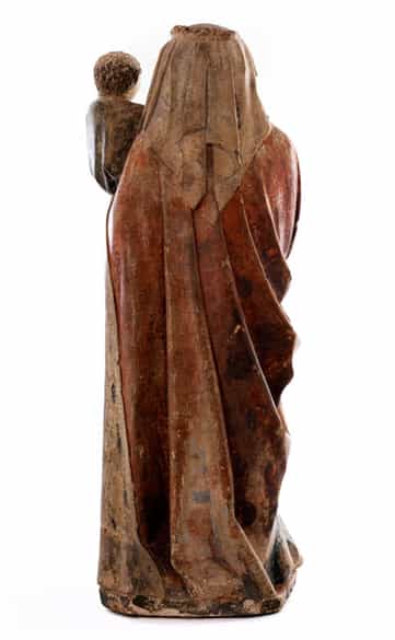 Detailabbildung: Bedeutende, museale Lothringer Steinmadonna