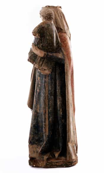 Detailabbildung: Bedeutende, museale Lothringer Steinmadonna