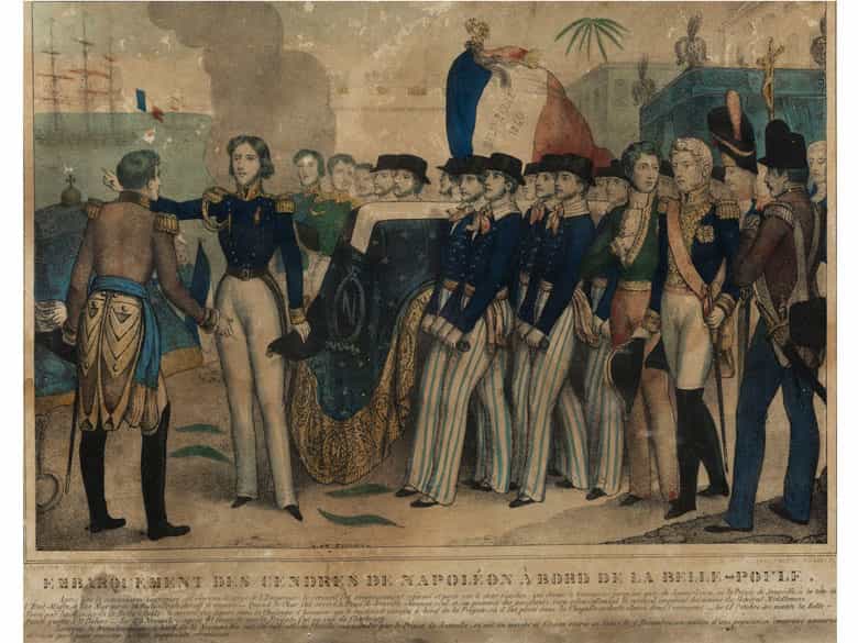 Detailabbildung: Insgesamt sieben gerahmte Lithografien