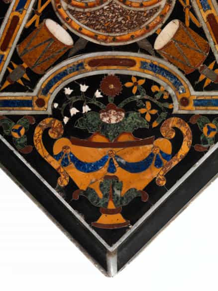 Detailabbildung: Bedeutende Renaissance-Pietra Dura-Platte aus der Werkstatt des Jacopo Flach