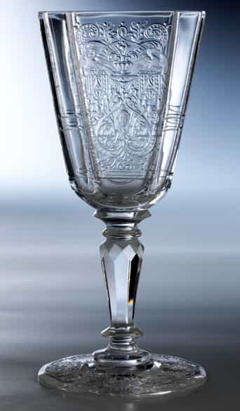 Detailabbildung: Komplettes „Maria Theresia“ Gläserservice der Firma Joseph Lobmeyr, Wien