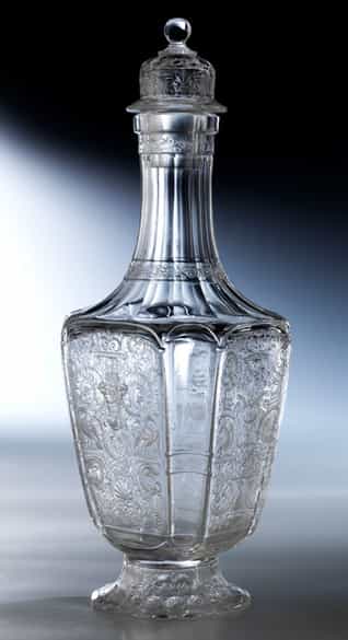 Detailabbildung: Komplettes „Maria Theresia“ Gläserservice der Firma Joseph Lobmeyr, Wien