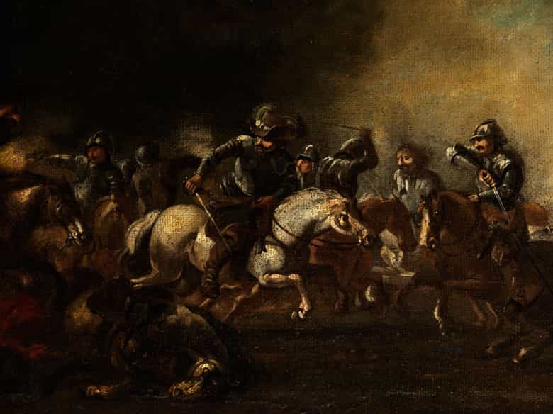 Detailabbildung: Maler des 17./ 18. Jahrhunderts in der Art von Courtois, 1621 - 1676