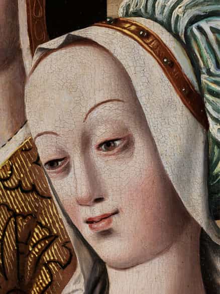 Detailabbildung: Andalusische Schule um 1500 - 1520, aktiv in Sevilla, Anfang 16. Jahrhundert „Meister der Schretlen Beschneidung“