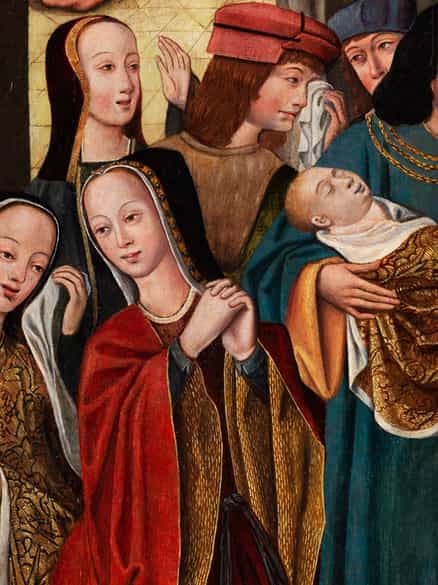 Detailabbildung: Andalusische Schule um 1500 - 1520, aktiv in Sevilla, Anfang 16. Jahrhundert „Meister der Schretlen Beschneidung“