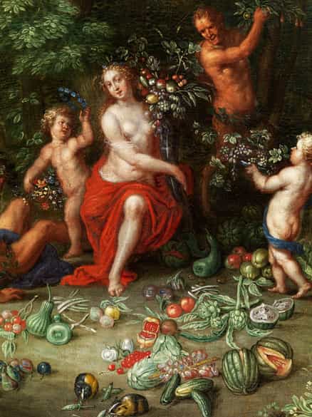 Detailabbildung: Flämischer Maler des 17. Jahrhunderts in der Nachfolge/ Umkreis Jan Brueghel d. J., 1601 – 1678 Antwerpen