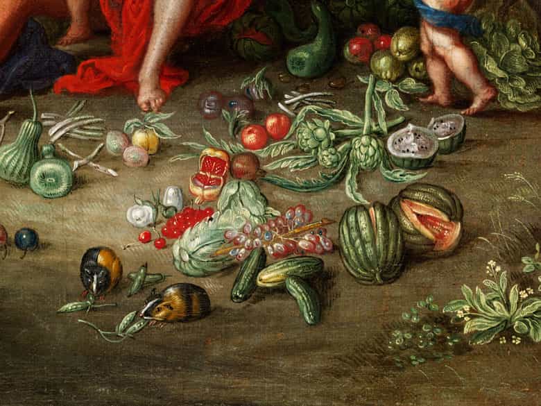 Detailabbildung: Flämischer Maler des 17. Jahrhunderts in der Nachfolge/ Umkreis Jan Brueghel d. J., 1601 – 1678 Antwerpen