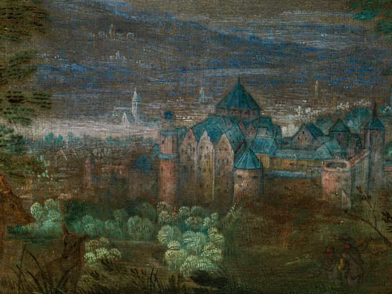 Detailabbildung: Flämischer Maler des 17. Jahrhunderts in der Nachfolge/ Umkreis Jan Brueghel d. J., 1601 – 1678 Antwerpen