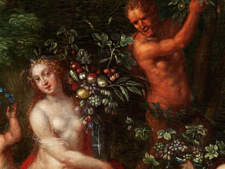 Detailabbildung: Flämischer Maler des 17. Jahrhunderts in der Nachfolge/ Umkreis Jan Brueghel d. J., 1601 – 1678 Antwerpen