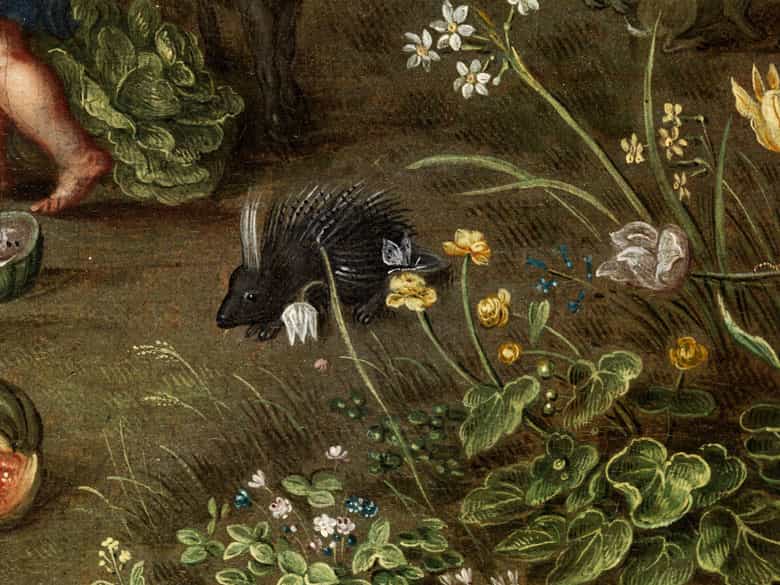 Detailabbildung: Flämischer Maler des 17. Jahrhunderts in der Nachfolge/ Umkreis Jan Brueghel d. J., 1601 – 1678 Antwerpen