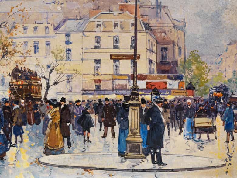 Detailabbildung: Eugène Galien-Laloue, 1854 Paris – 1941 Chérence