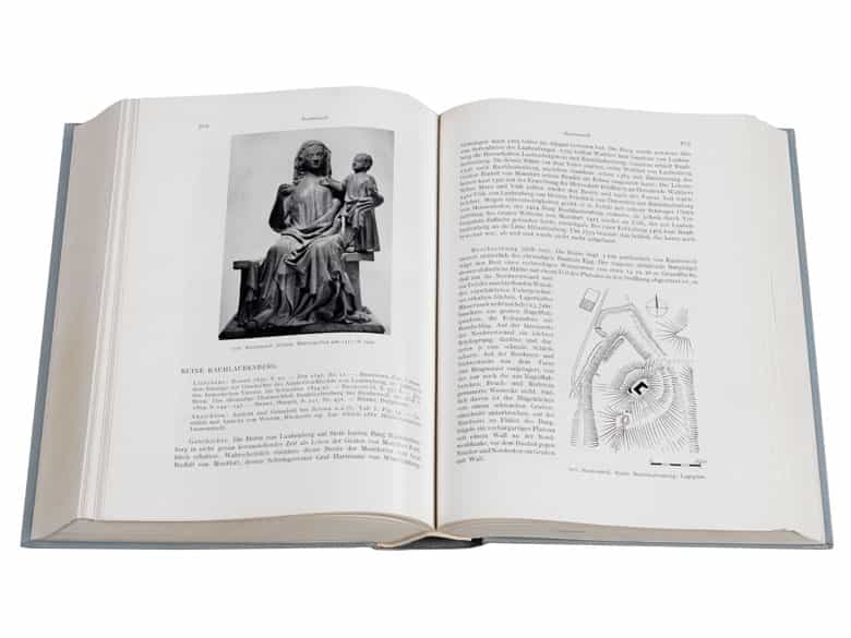 Detailabbildung: Museale, bedeutende Schnitzfigur der Thronenden Madonna mit Kind um 1310