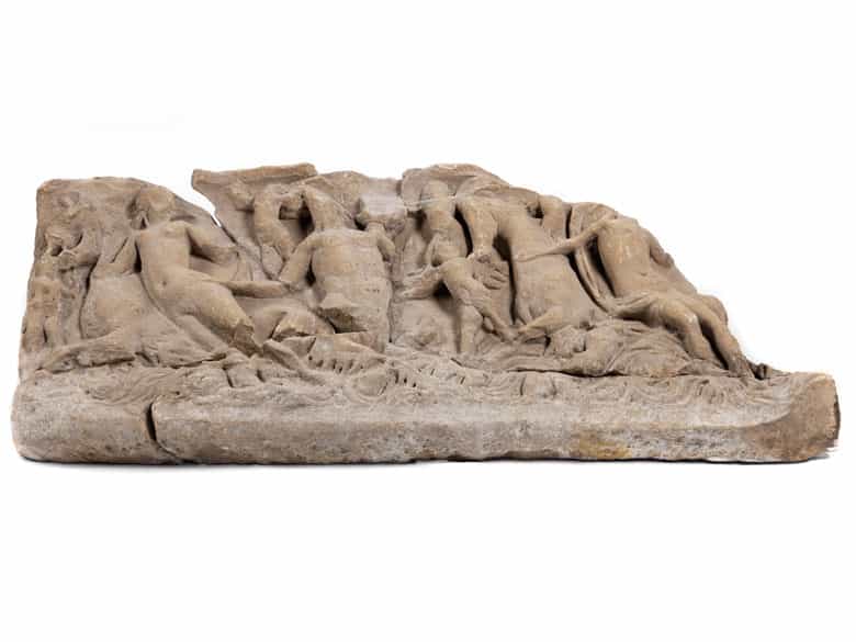 Detailabbildung: Römisch-antikes Marmorrelief