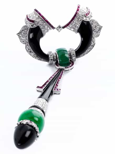 Detailabbildung: Platin-Brosche