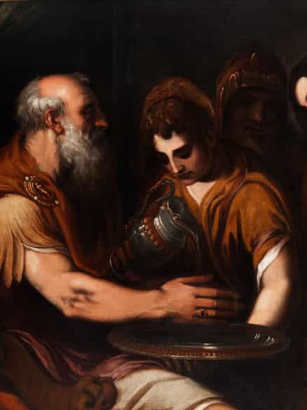 Detailabbildung: Andrea Meldolla, 1510/ 15 Zara – 1563 Venedig, zug. bzw. Maler der venezianischen Tizian-Schule
