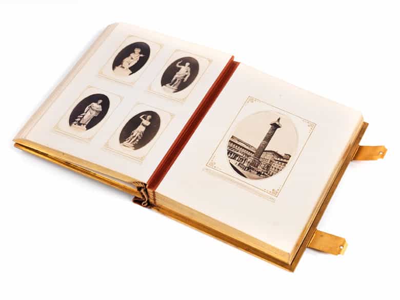 Detailabbildung: Bedeutendes Fotoalbum mit Mikromosaik von Cesare Rocceggiani