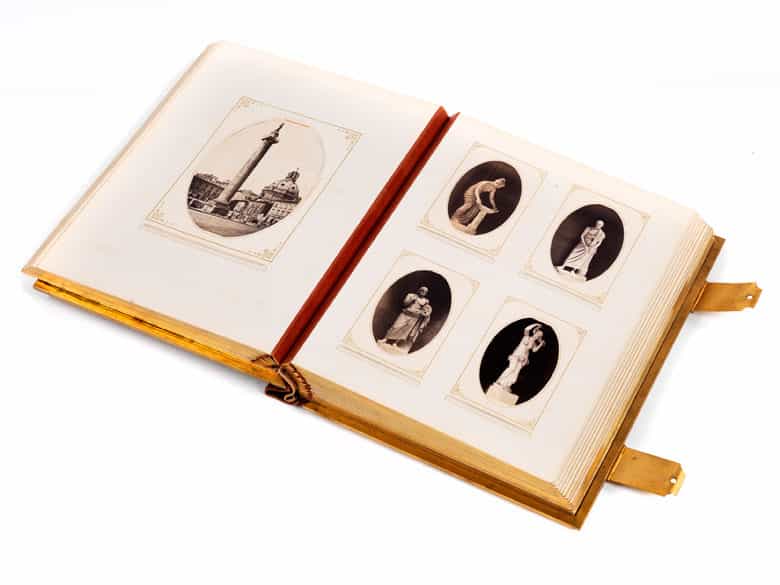 Detailabbildung: Bedeutendes Fotoalbum mit Mikromosaik von Cesare Rocceggiani