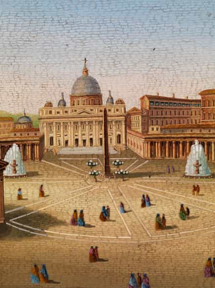 Detailabbildung: Bedeutendes Fotoalbum mit Mikromosaik von Cesare Rocceggiani