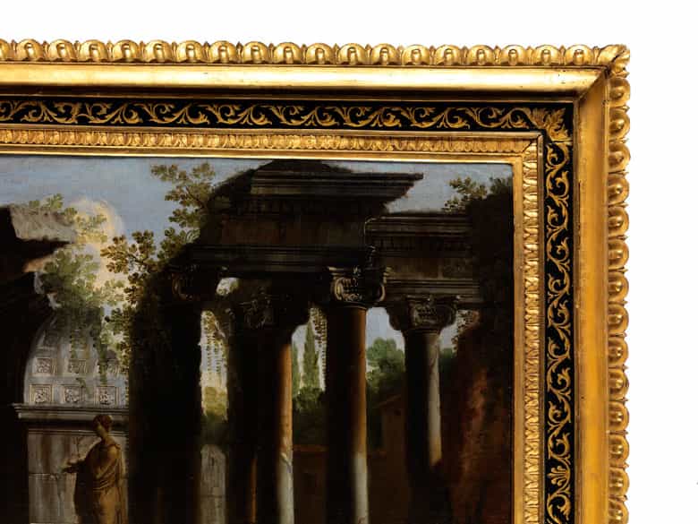 Detailabbildung: Italienischer Maler im Umkreis von Giovanni Ghisolfi, 1623 Milano – 1683, bzw. dessen Schüler Bernardo Rachetti, 1639 – 1702